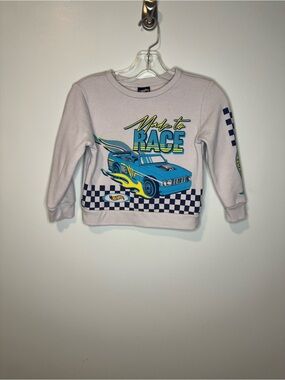 Hot Wheels Made to Race Checkered Graphic Sweatshirt